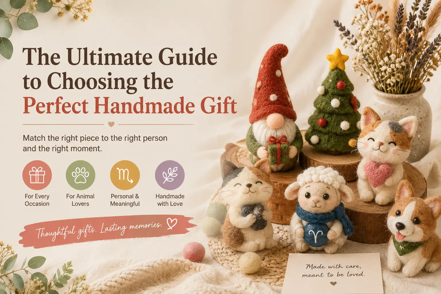 The Ultimate Gift Guide: Matching Handmade Wool Felt to Every Occasion